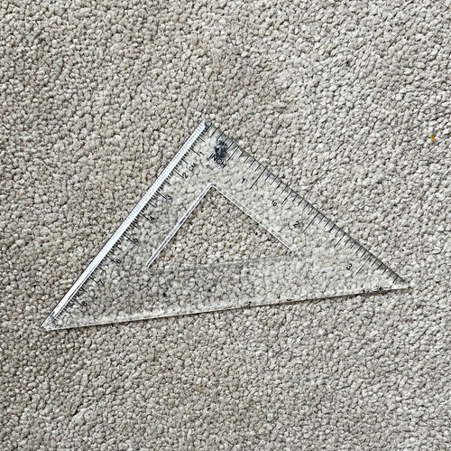 Clear transparent plastic set - clear,