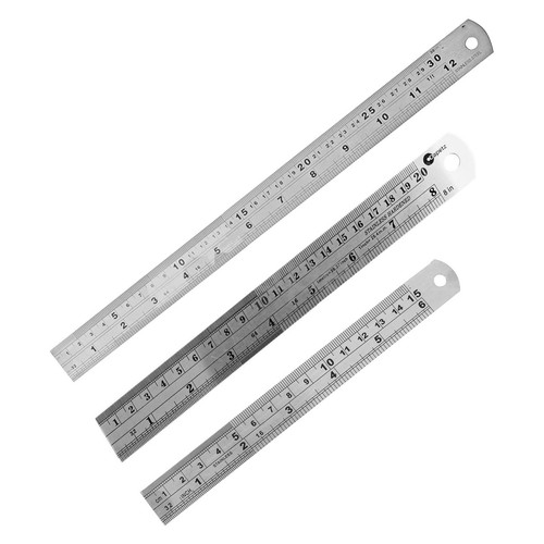 Metal ruler stainless steel - metal,