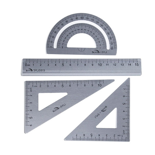 Geometry sets with protractor - with,
