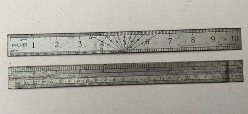 12in metal ruler set - 2x,