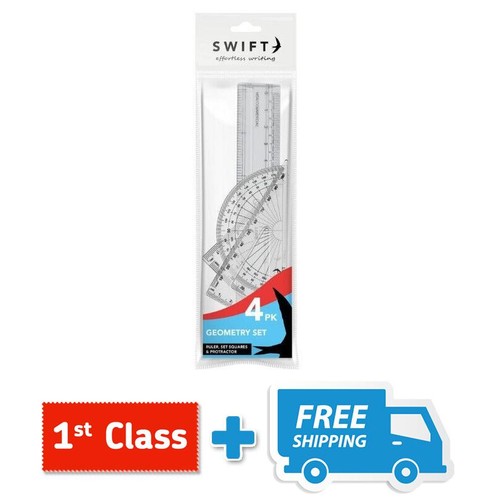 Swift 4pc geometry set clear - 4pc,