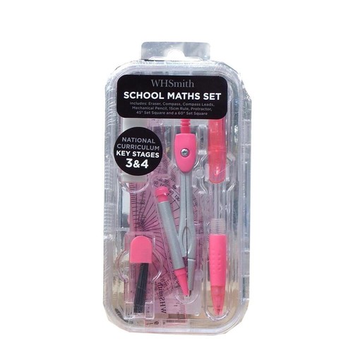 School maths set - with, compass