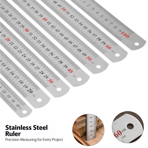 Stainless steel ruler metal - stainless,