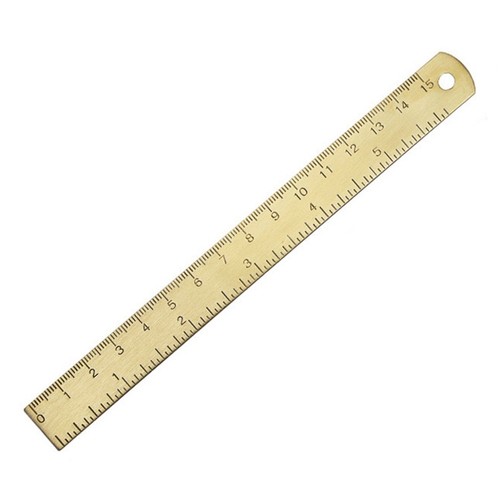 Brass drawing ruler - brass,